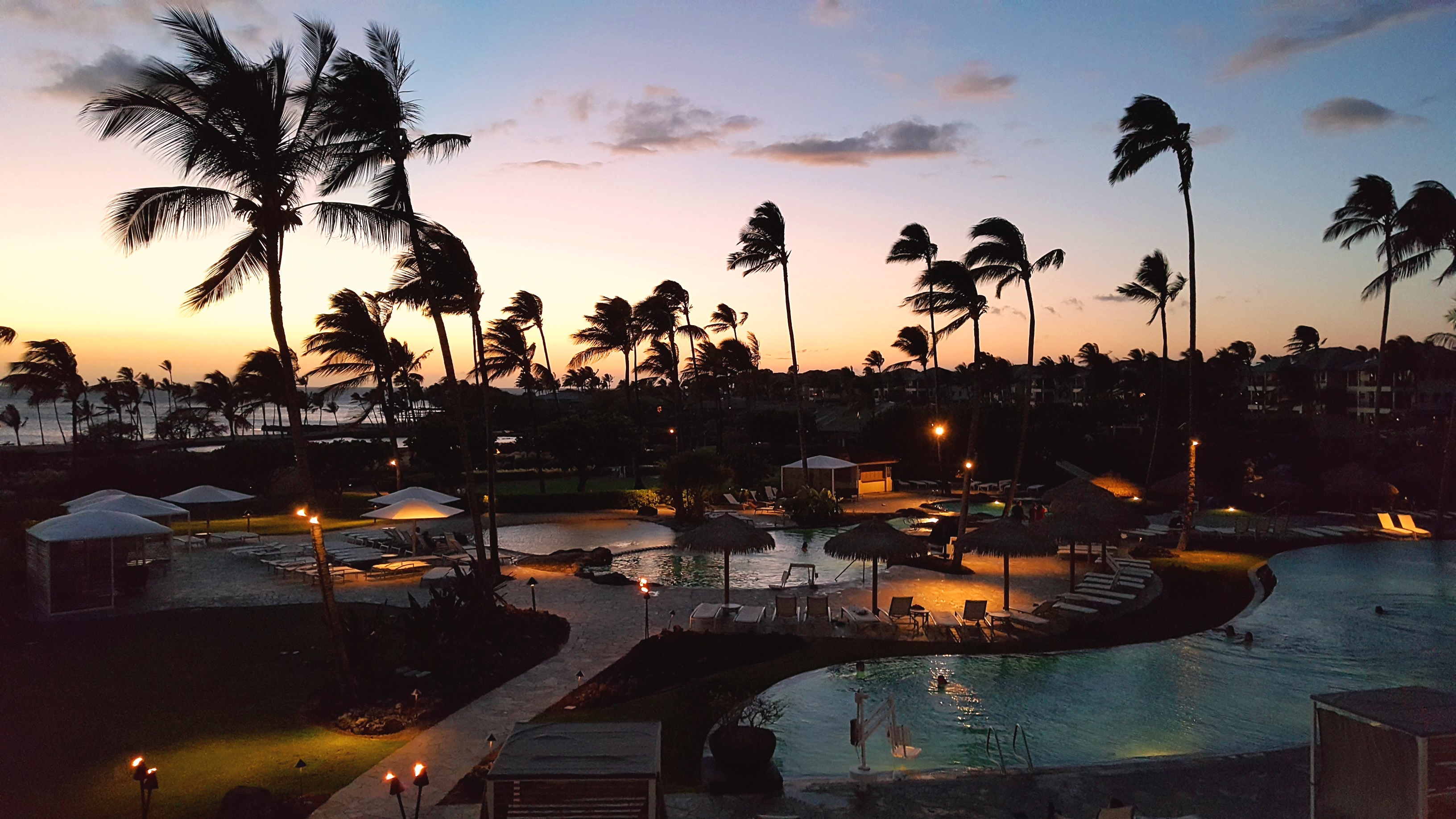pool and beach view